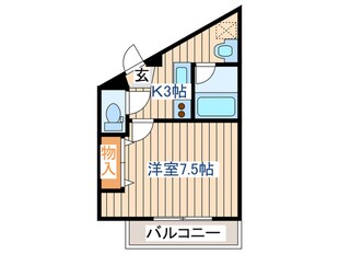 ハッピネス泉中央の物件間取画像